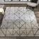 Lane Cream Grey Geometric Luxury Rug by Kalora