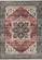 Serene Pink Cream Blue Elaborate Border Rug by Kalora