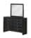 Linda Black 6 Drawers Dresser by Global Furniture