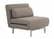 Lisse Convertible Beige Fabric Chair Bed