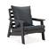 Alpine Poly Lumber 4-Piece Weather Resistant Patio Conversation Set - Charcoal by LeisureMod