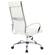 Benmar High-Back Home Leather Office Chair, White by LeisureMod