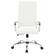 Benmar High-Back Home Leather Office Chair, White by LeisureMod