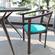 Modern Teal Dining Chair Cushion Pads by LeisureMod