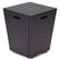 Chelsea Aluminum Patio Modern Propane Fire Pit Side Table Black by LeisureMod
