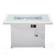 Mace White Wicker Patio Modern Propane Fire Pit Table by Leisuremod