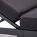 Chelsea Black Modern Aluminum Outdoor Chaise Lounge Chair w/Cushions by Leisuremod