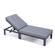 Chelsea Blue Modern Aluminum Outdoor Chaise Lounge Chair w/Cushions by Leisuremod