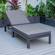 Chelsea Blue Modern Aluminum Outdoor Chaise Lounge Chair w/Cushions by Leisuremod