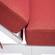 Chelsea Modern Outdoor White Chaise Lounge Chair w/Cushions - Red by LeisureMod