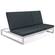 Chelsea Convertible Lounge Reclining Double Chaise w/Cushions, White w/Black by LeisureMod