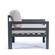 Chelsea Outdoor Patio Black Aluminum Armchairs With Cushions Beige, Set of 2 by LeisureMod