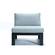 Chelsea 6-Piece Patio Sectional Black Aluminum With Cushions, Light Grey by LeisureMod