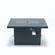 Chelsea 5-Piece Sectional Loveseat & Fireplace Set Black Aluminum w/Cushions - Black by LeisureMod