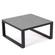 Chelsea Black Sectional w/Adjustable Headrest & Coffee Table with Cushions, Red by LeisureMod