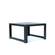 Chelsea 7-Piece Patio Sectional And Coffee Table Set Black Aluminum With Cushions, Black by LeisureMod