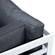 Chelsea Black 6-Piece Patio Sectional White Aluminum w/Cushions by Leisuremod