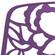 Modern Devon Aluminum Chair Purple by LeisureMod