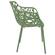 Modern Devon A Aluminum Chair Khaki Green, Set of 4 by LeisureMod
