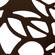 Devon Brown Tree Design Glass Top Aluminum Base Indoor/Outdoor Bistro Dining Table by LeisureMod