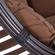 Wicker Hanging Egg Swing Chair - Brown by LeisureMod