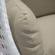 White Wicker Hanging Egg Swing Chair - Taupe by LeisureMod