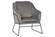 Harmony Velvet Accent Armchair, Fossil Grey by LeisureMod