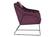 Harmony Velvet Accent Armchair, Olive Purple by LeisureMod