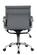Harris Grey Ribbed Design Leatherette Office Chair by LeisureMod