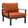 Hamilton 6-Piece Aluminum Patio Conversation Set w/Cushions - Orange by LeisureMod