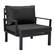 Hamilton 7-Piece Aluminum Patio Conversation Set w/Coffee Table & Cushions - Black by LeisureMod