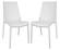 Kent Outdoor Dining Chair White, Set of 2 by LeisureMod