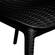 Kent Outdoor Dining Arm Chair Black, Set of 4 by LeisureMod