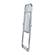 Lawrence Clear Acrylic Folding Chair w/Metal Frame (Set of 2) by LeisureMod