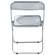 Lawrence Transparent Black Acrylic Folding Chair w/Metal Frame by LeisureMod