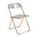 Lawrence Rose Pink acrylic Folding Chair w/Gold Metal Frame (Set of 4) by LeisureMod