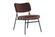 Marilane Velvet Accent Chair With Metal Frame, Coffee Brown by LeisureMod