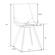 Markley Modern Leather Dining Chair With Metal Legs Set of 4, Charcoal Black by LeisureMod