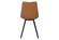 Markley Modern Leather Dining Chair With Metal Legs, Light Brown by LeisureMod