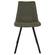 Markley Modern Leather Dining Chair With Metal Legs Set of 4, Olive Green by LeisureMod