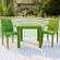 Weave Mace Green Chair w/Arms by LeisureMod