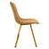 Markley Modern Leather Dining Chair w/Gold Legs Light Brown, Set of 2 by LeisureMod