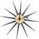 Maxi Modern Design Colorful Star Silent Non-Ticking Wall Clock, Dark Grey by LeisureMod