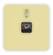Manchester Cream Modern Design Square Silent Non-Ticking Wall Clock by LeisureMod