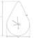 Manchester Modern Rain Drop Design Silent Non-Ticking Wall Clock, Dark Grey by LeisureMod