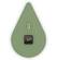 Manchester Mint Modern Rain Drop Design Silent Non-Ticking Wall Clock by LeisureMod