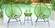 Montara Light Green Modern 3 Piece Outdoor Acapulco Lounge Patio Set w/Glass Top Table by Leisuremod