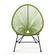 Montara Light Green Modern 3 Piece Outdoor Acapulco Lounge Patio Set w/Glass Top Table by Leisuremod