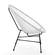 Montara White Modern 3 Piece Outdoor Acapulco Lounge Patio Set w/Glass Top Table by Leisuremod