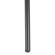 Millard Leather Bar Stool With Metal Frame, Charcoal Black by LeisureMod